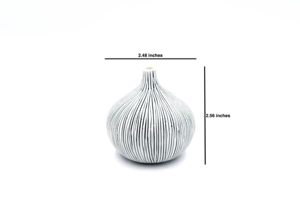Ceramic Porcelain Bud Vase Handcrafted by Artisans in Thailand