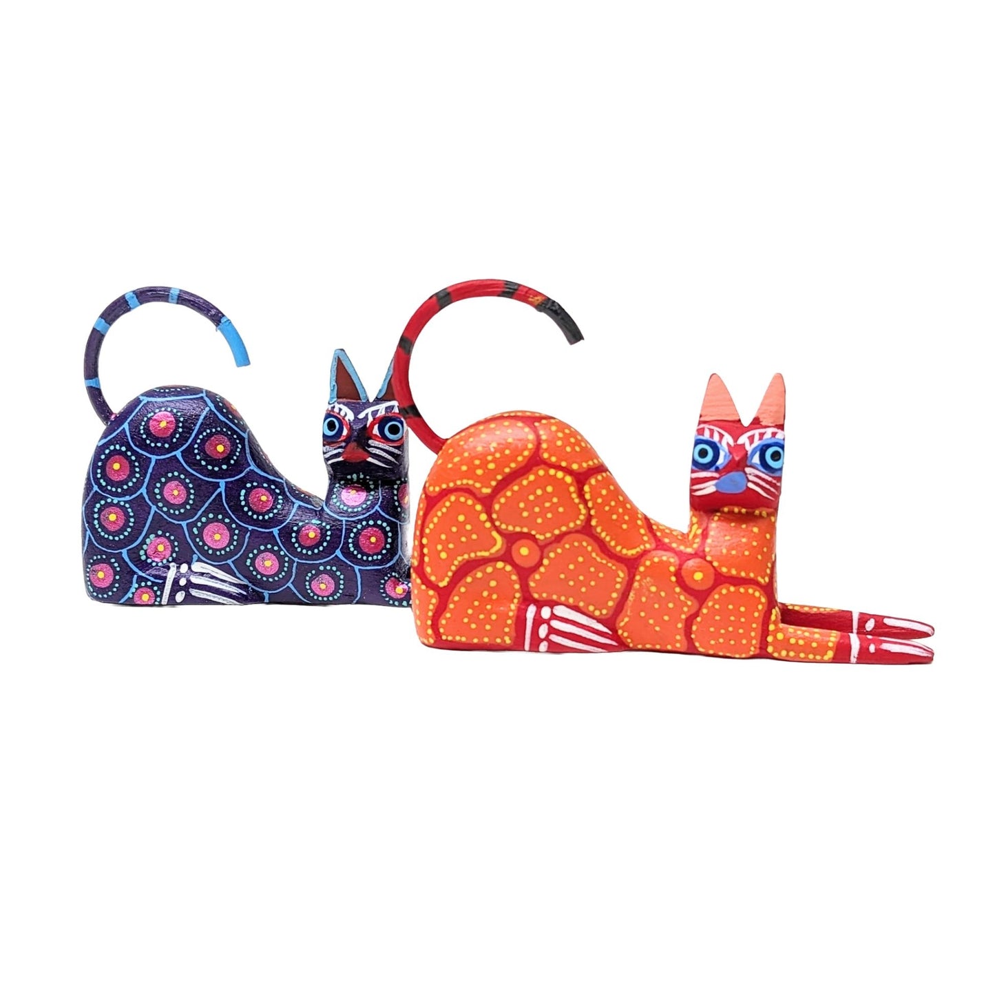 Mini Cat Alebrije in Stretch Position