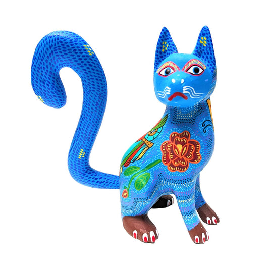 Blue Cat Alebrije front
