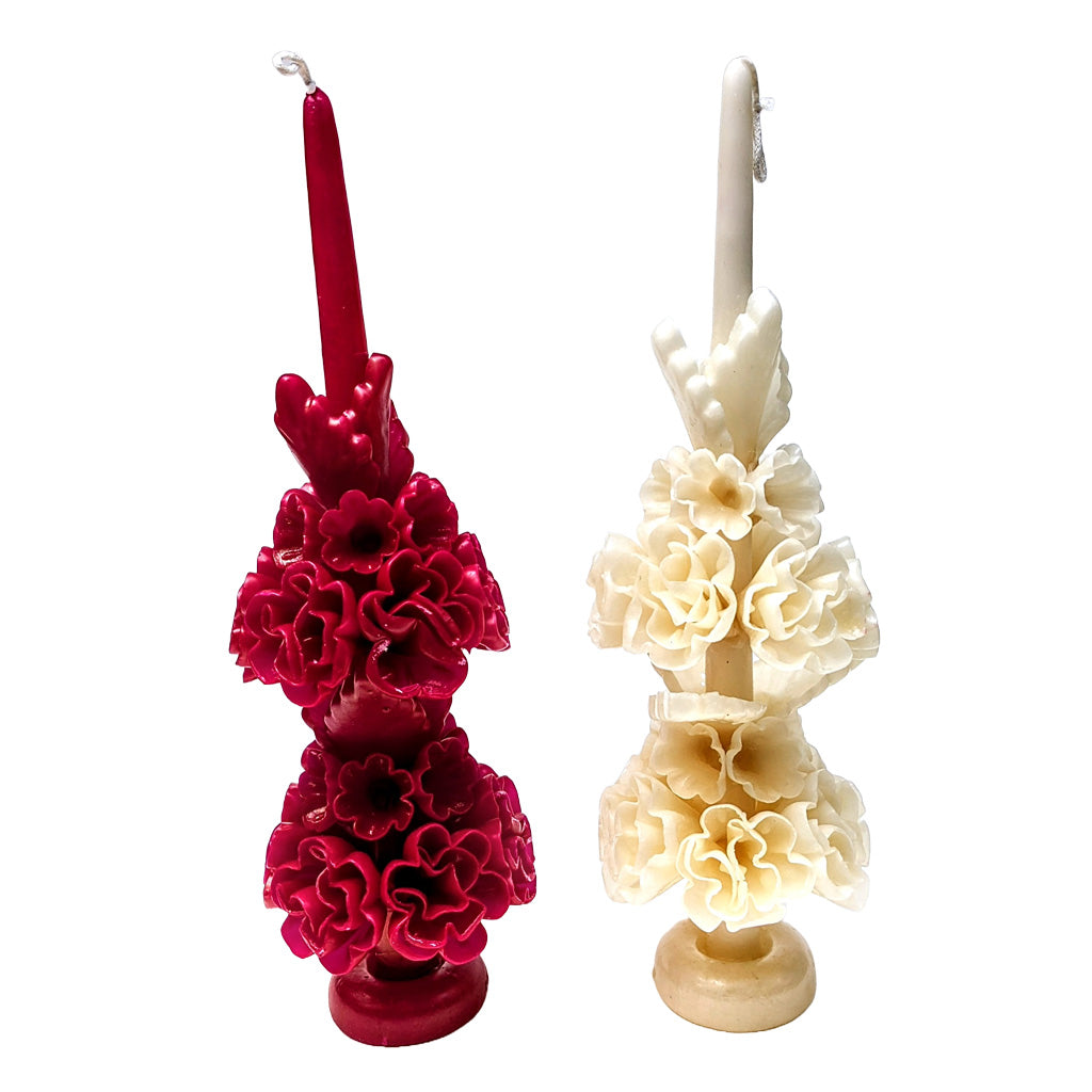 Beautiful Floral Mexican Handcrafted Candles