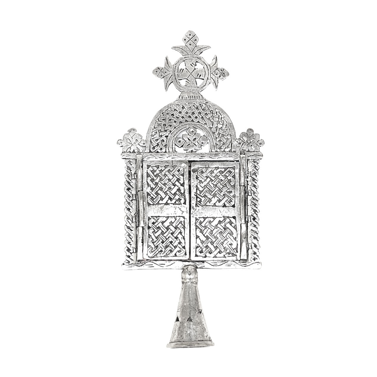 Silver Coptic Hand Cross from Ethiopia