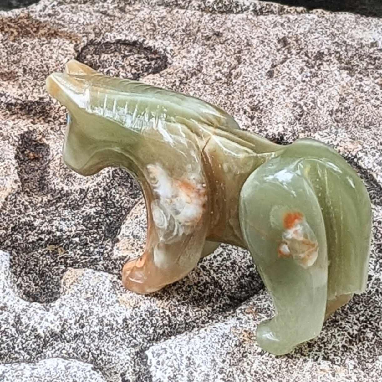 Zuni Fetish Onyx Horse