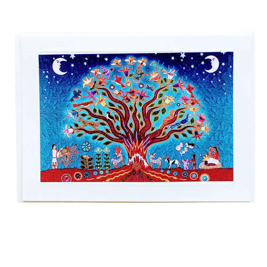Huicol Tree of Life Greeting Card
