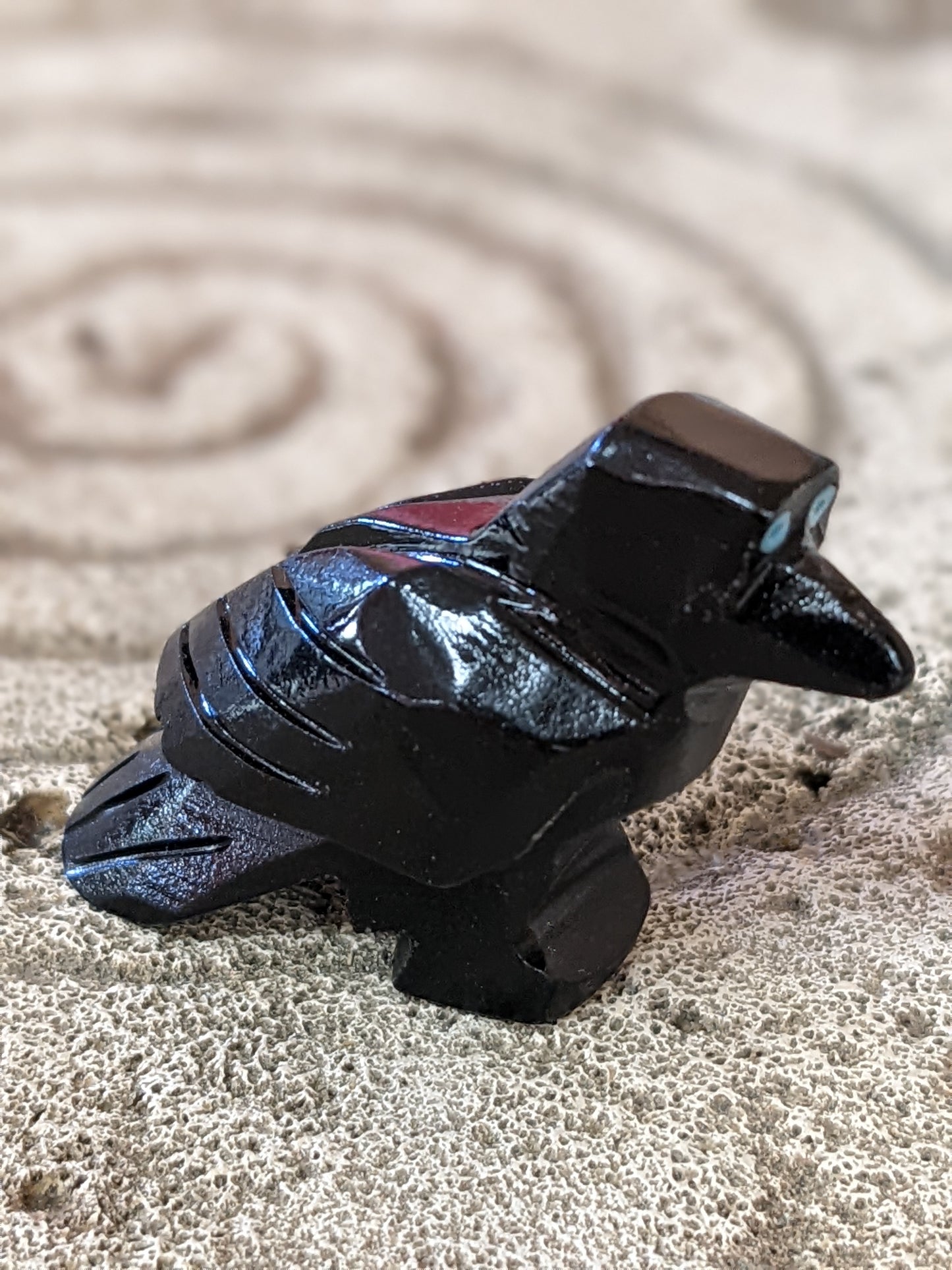 Zuni Raven Fetish