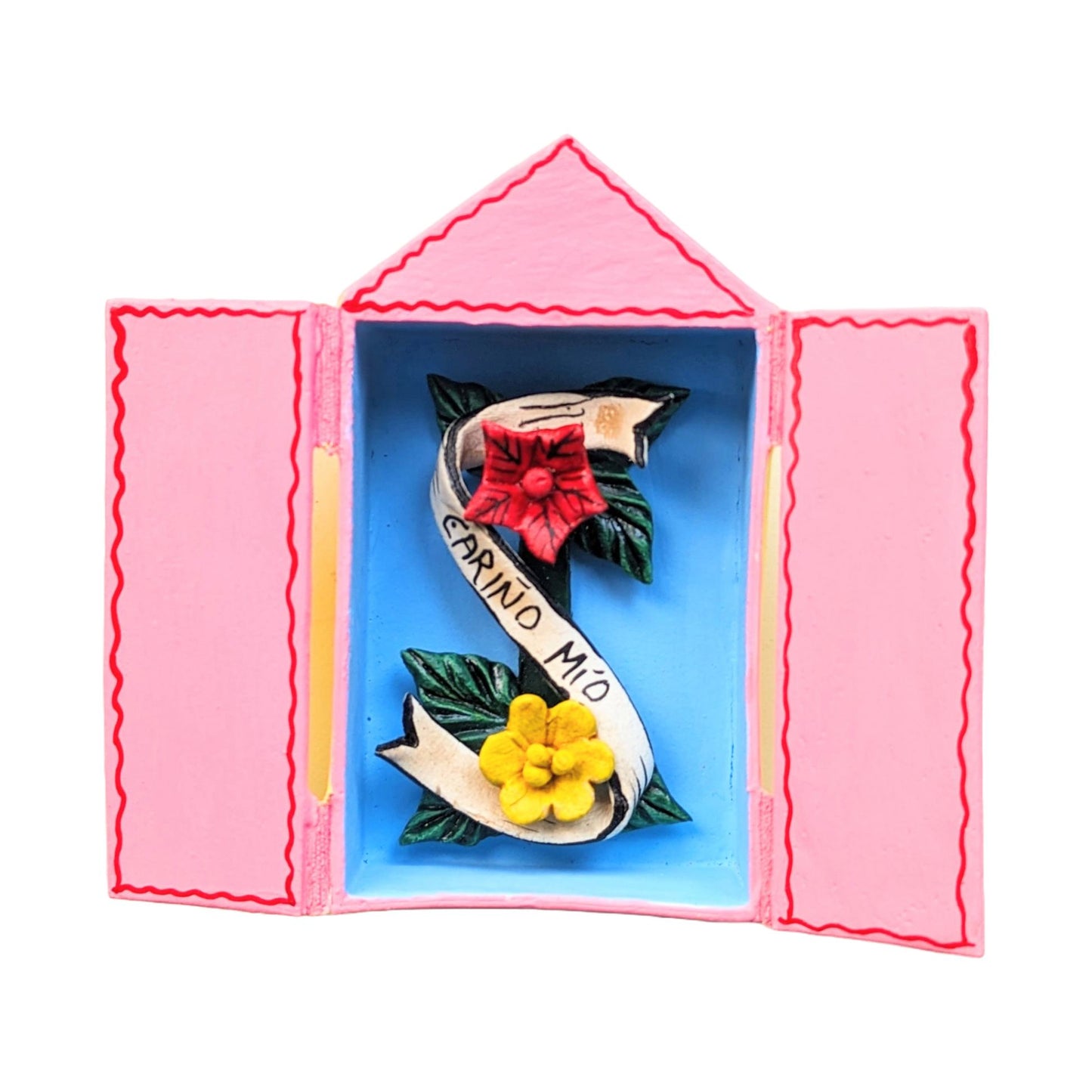 Mini Matchbox Retablo "Amor Mio" from Peru
