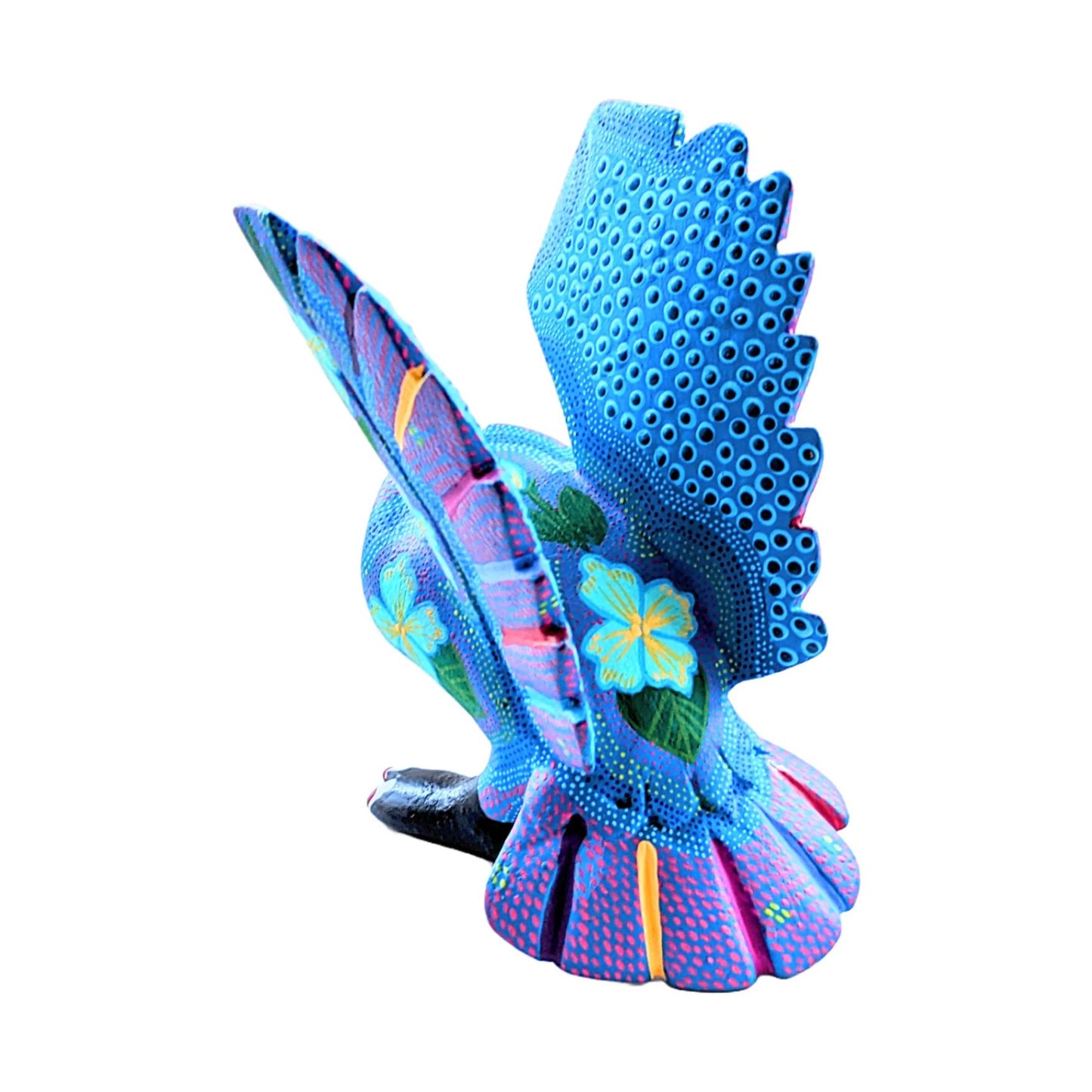 Blue owl alebrije woodcarving