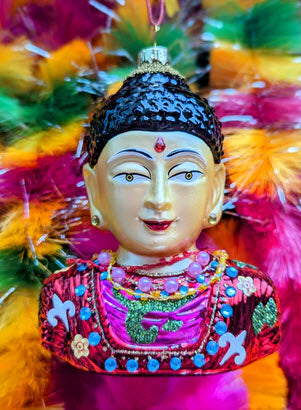 Glass Buddha Ornament