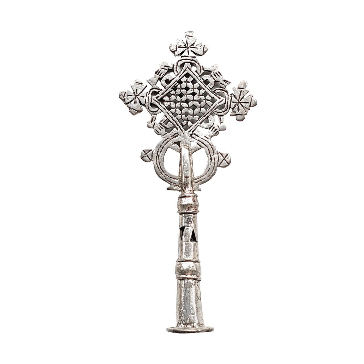 Silver Coptic Hand Cross from Ethiopia