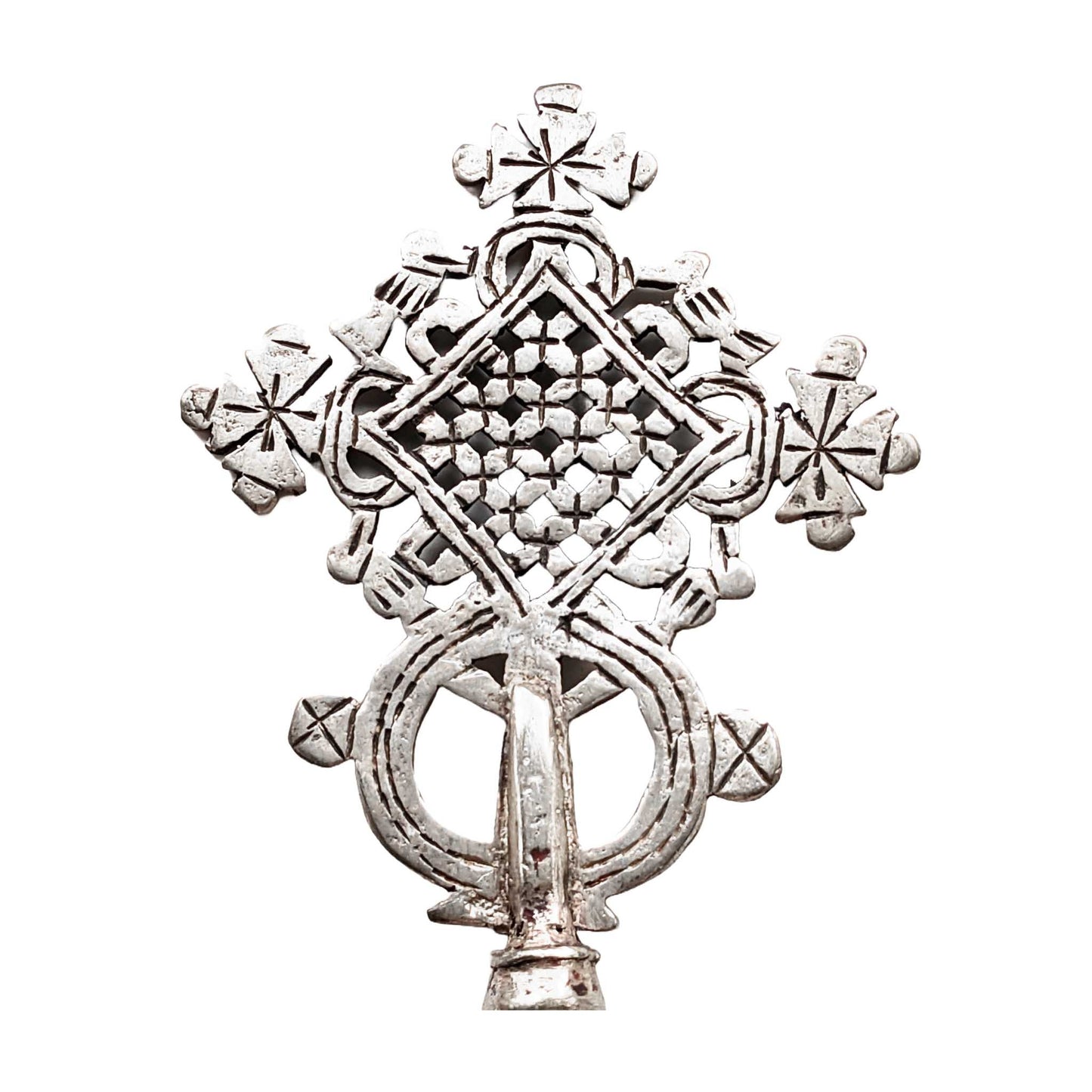 Silver Coptic Hand Cross from Ethiopia