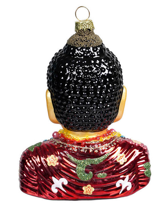 Glass Buddha Ornament