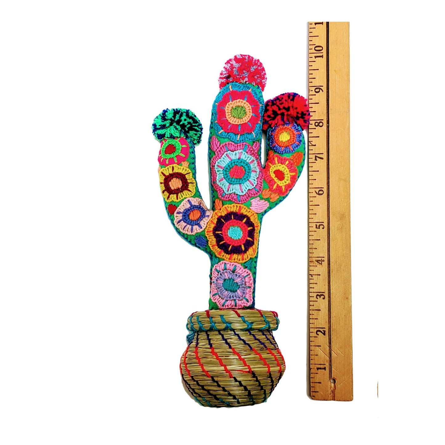 Felt candelabra cactus baskets