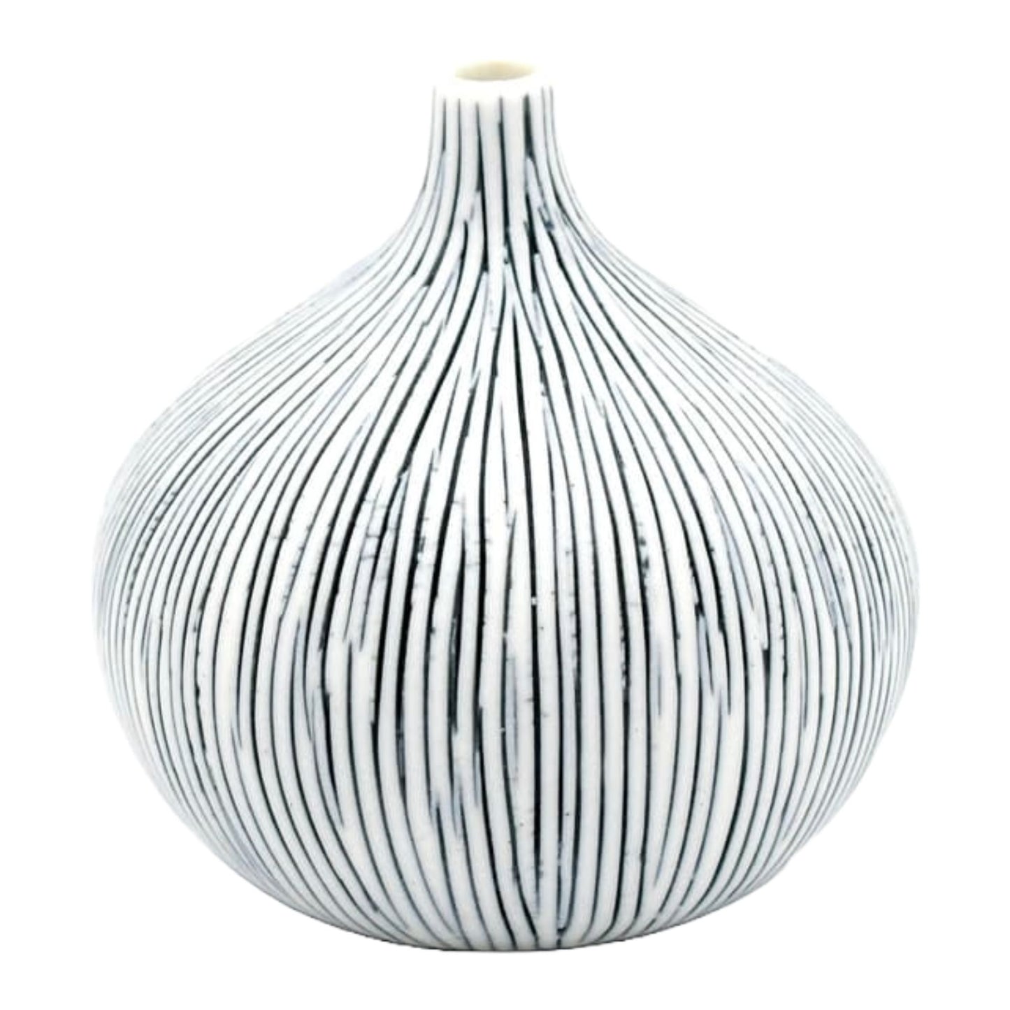Porcelain bud vase blue and white