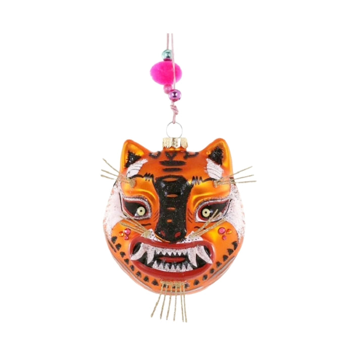 Magical Tibetan Tiger Glass Ornament