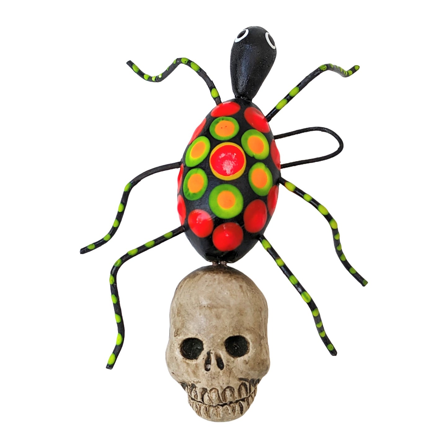 Ceramic Bug with Skull