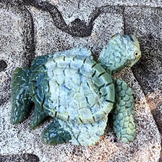 Serpentine Turtle Fetish by Derrick Kaamasee