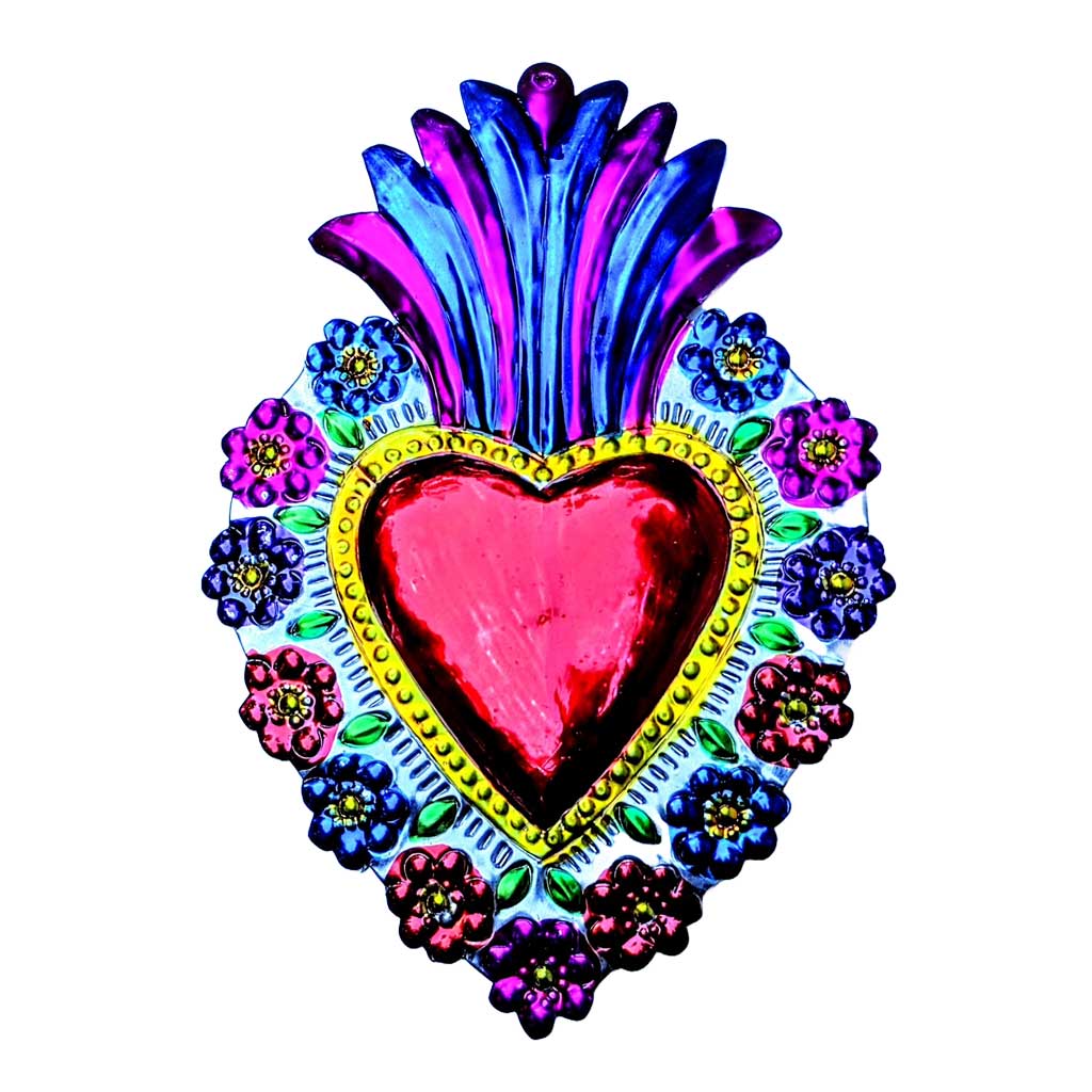 Extra Large Tin Milagro Heart