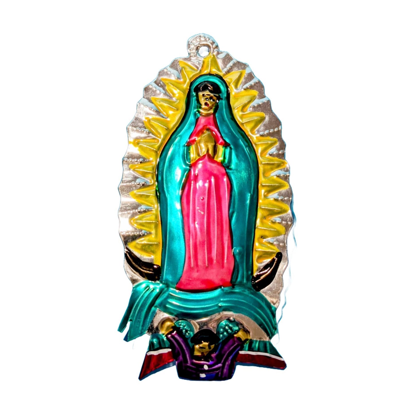 Painted Tin Guadalupe Ornament