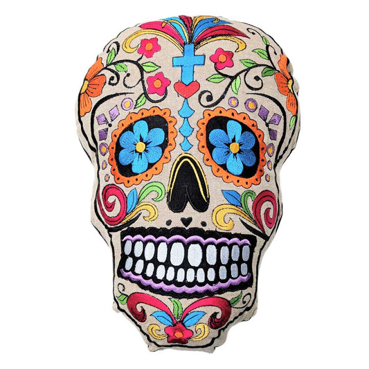 Sugar Skull Pillow for "Dia de los Muertos"
