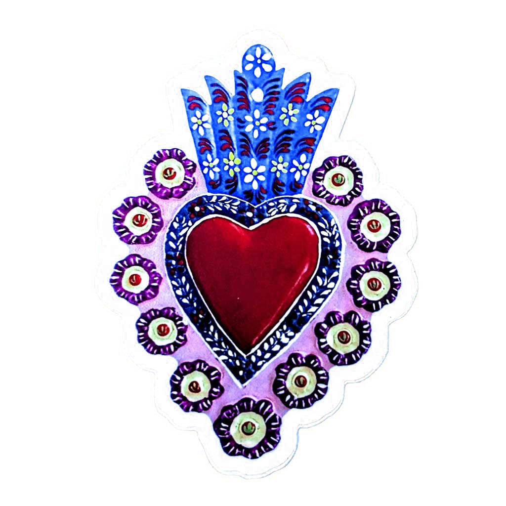 Colorful Milagro Heart Sticker