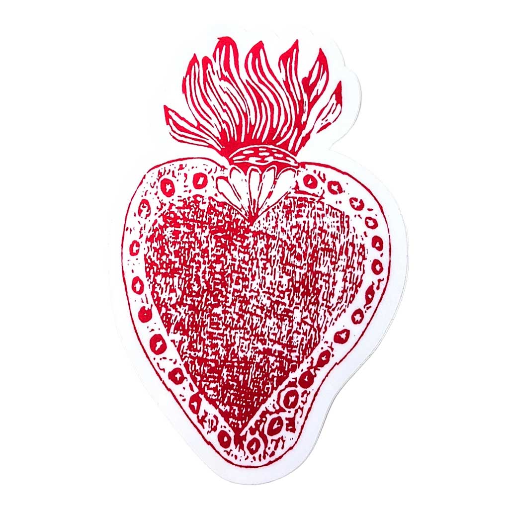 Red Heart Milagro Style Sticker