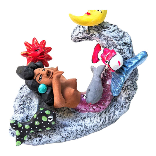 Ceramic Mermaid Sculpture