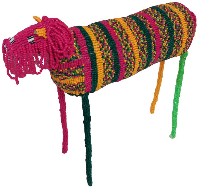 Beaded Folk Art Lion from MonkeyBiz, South Africa