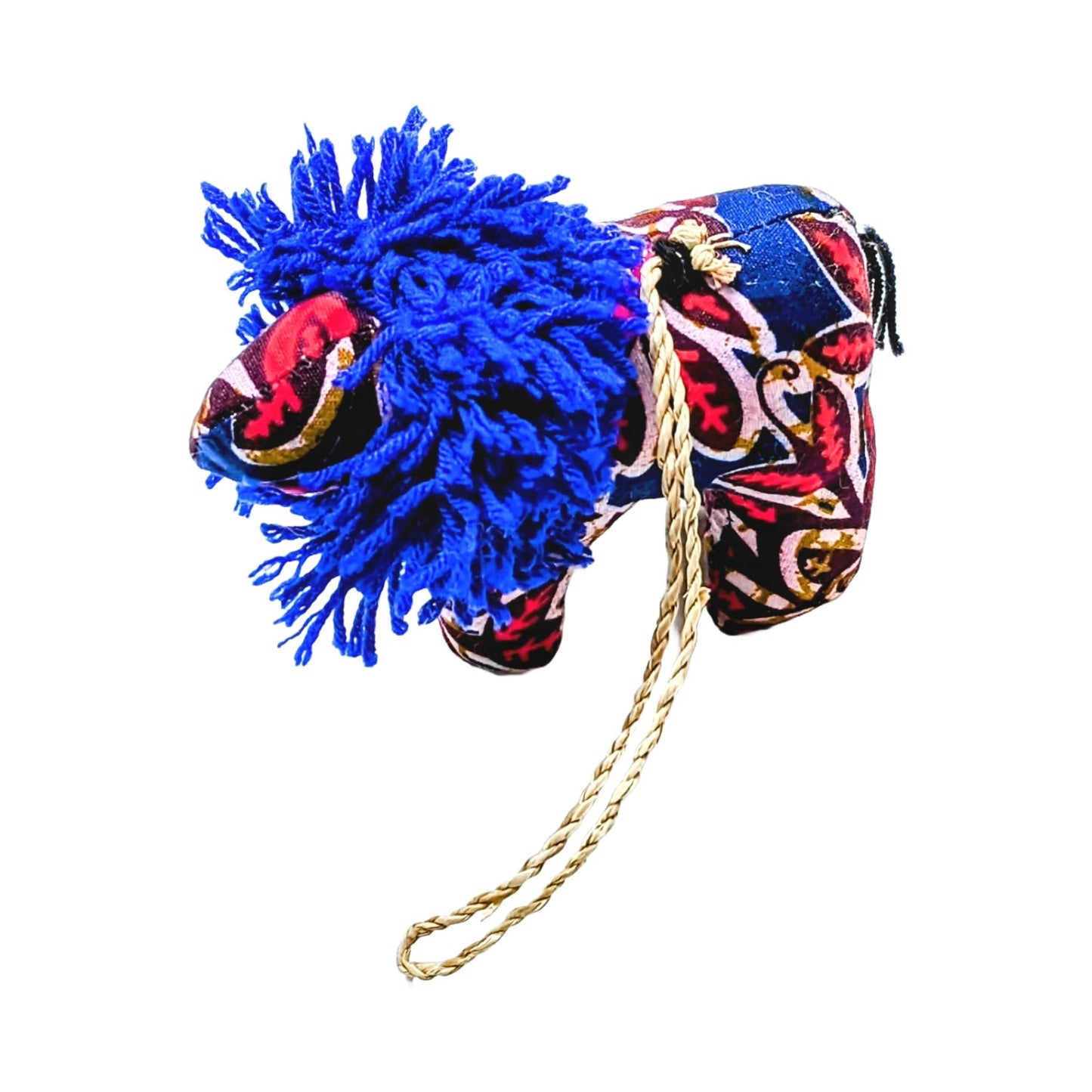 African Kitenge Cloth Lion Ornament