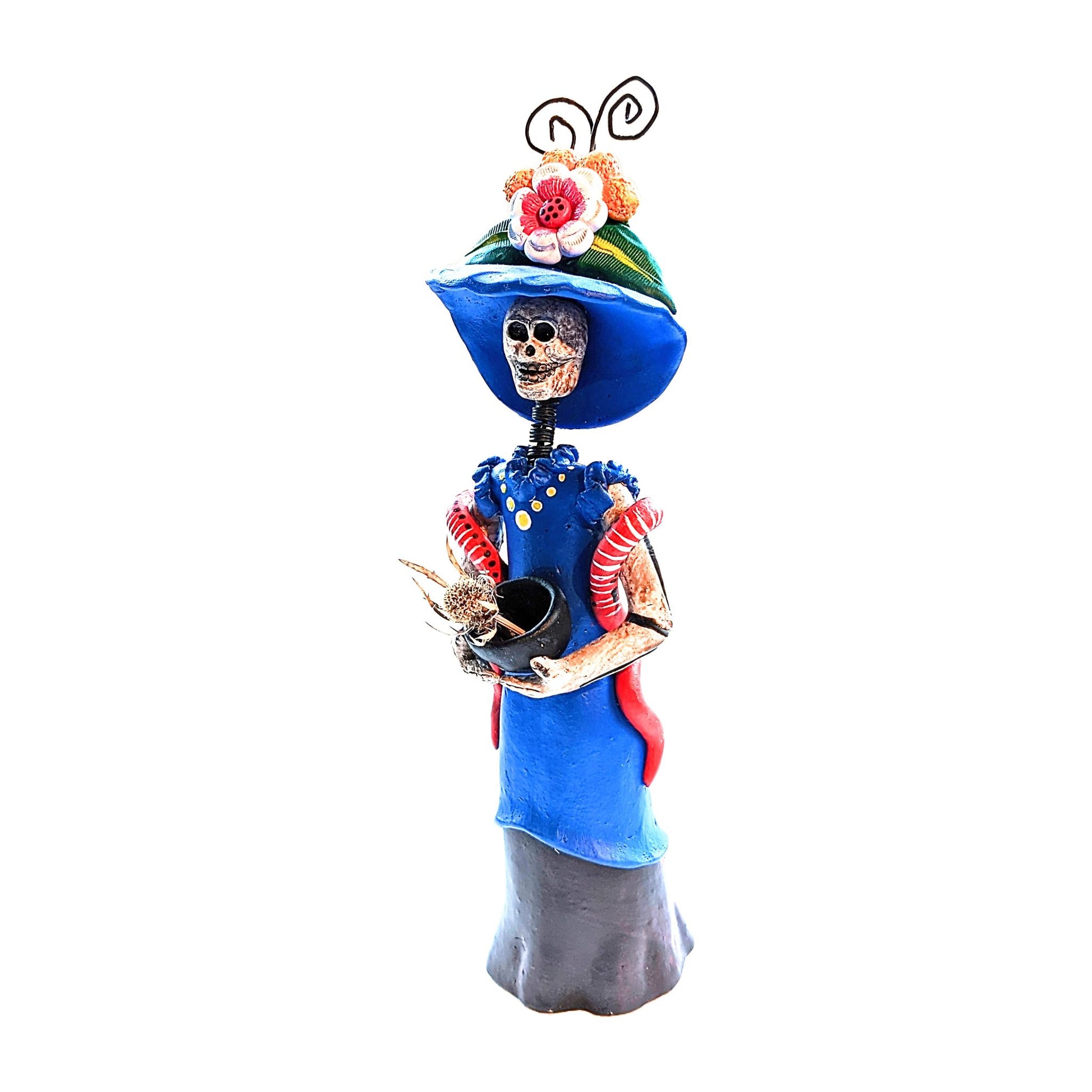 blue catrina dress Roupas coachella