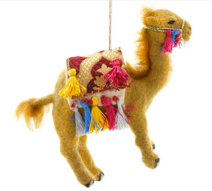 Felt Silk Road Camel Ornament