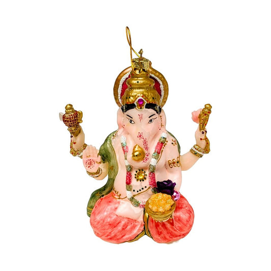 Ganesha Glass Ornament