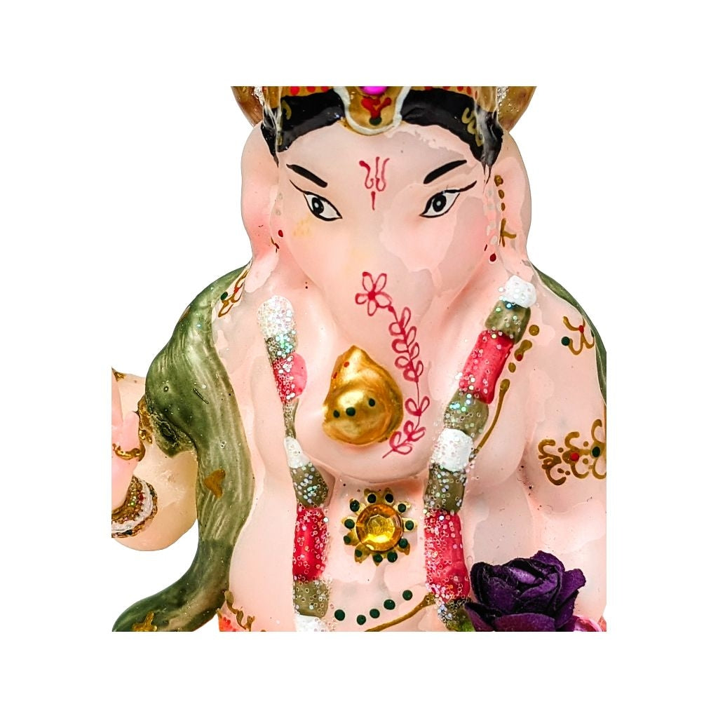Ganesha Glass Ornament