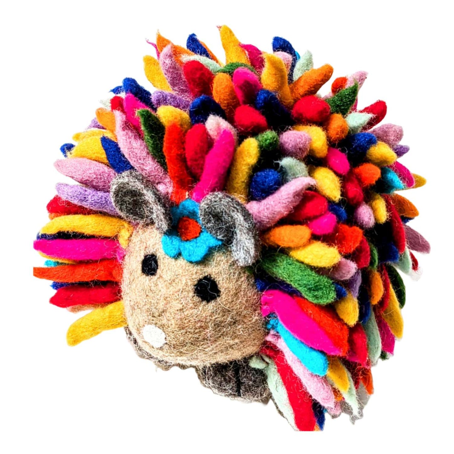 Colorful Felt Hedgehog Ornaments