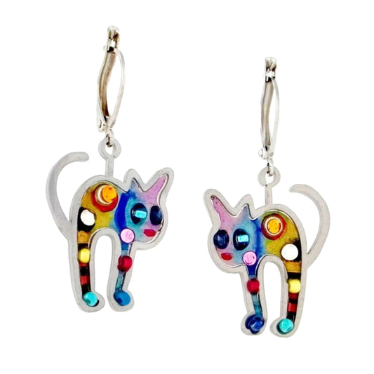 Whimsical Kitty Cat Earrings